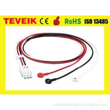 M1673A ECG 3 lead wires , Snap , AHA for patient monitor